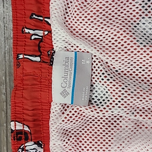 COLUMBIA Red Georgia Bulldogs Big and Tall Backcast Shorts - Picture 7 of 10